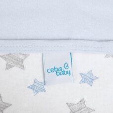 CebaBaby pledas Jersey 90x100 mėlynos - žvaigždės, mėlynas CebaBaby pledas Jersey 90x100 mėlynos - žvaigždės, mėlynas