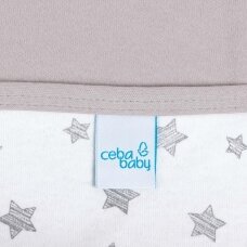 CebaBaby pledas Jersey 90x100 pilkos - žvaigždės, pilkas CebaBaby pledas Jersey 90x100 pilkos - žvaigždės, pilkas