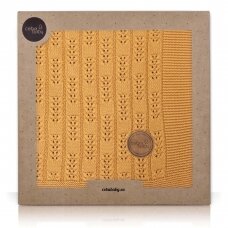 CebaBaby pledas Peru megztas eglutė - digsniuotas, 90x90 CebaBaby pledas Peru megztas eglutė - digsniuotas, 90x90