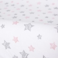 CebaBaby užvalkalai vystymo lentai, Candy rožinis - rožinės žvaigždės (50x70-80) 2 vnt CebaBaby užvalkalai vystymo lentai, Candy rožinis - rožinės žvaigždės (50x70-80) 2 vnt