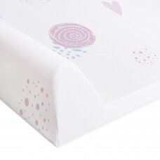 CebaBaby vystymo lenta Comfort Lolly Polly, Širdelės, trumpa, kietu pagrindu (70 cm) CebaBaby vystymo lenta Comfort Lolly Polly, Širdelės, trumpa, kietu pagrindu (70 cm)