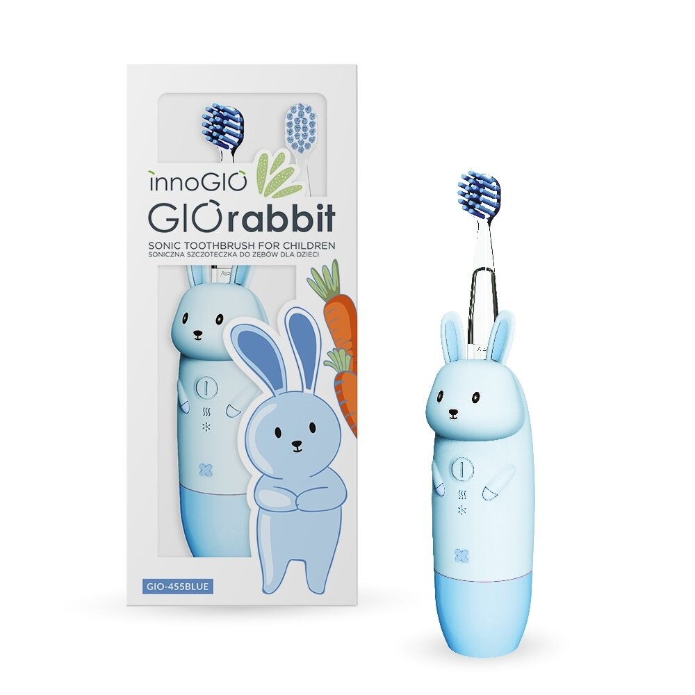 InnoGiO elektrinis dantų šepetėlis triušis mėlynas GIO-455BLUE ...