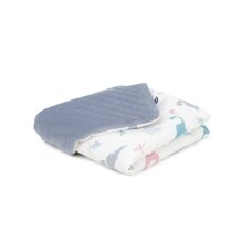 MamoTato antklodė, DINO, pilka, 75x100, Premium