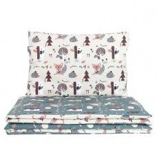 2pcs bedding set, 100x135cm, cream, Premium, Zoo 2pcs bedding set, 100x135cm, cream, Premium, Zoo