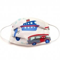MamoTato child face mask with filter pocket cars MamoTato child face mask with filter pocket cars