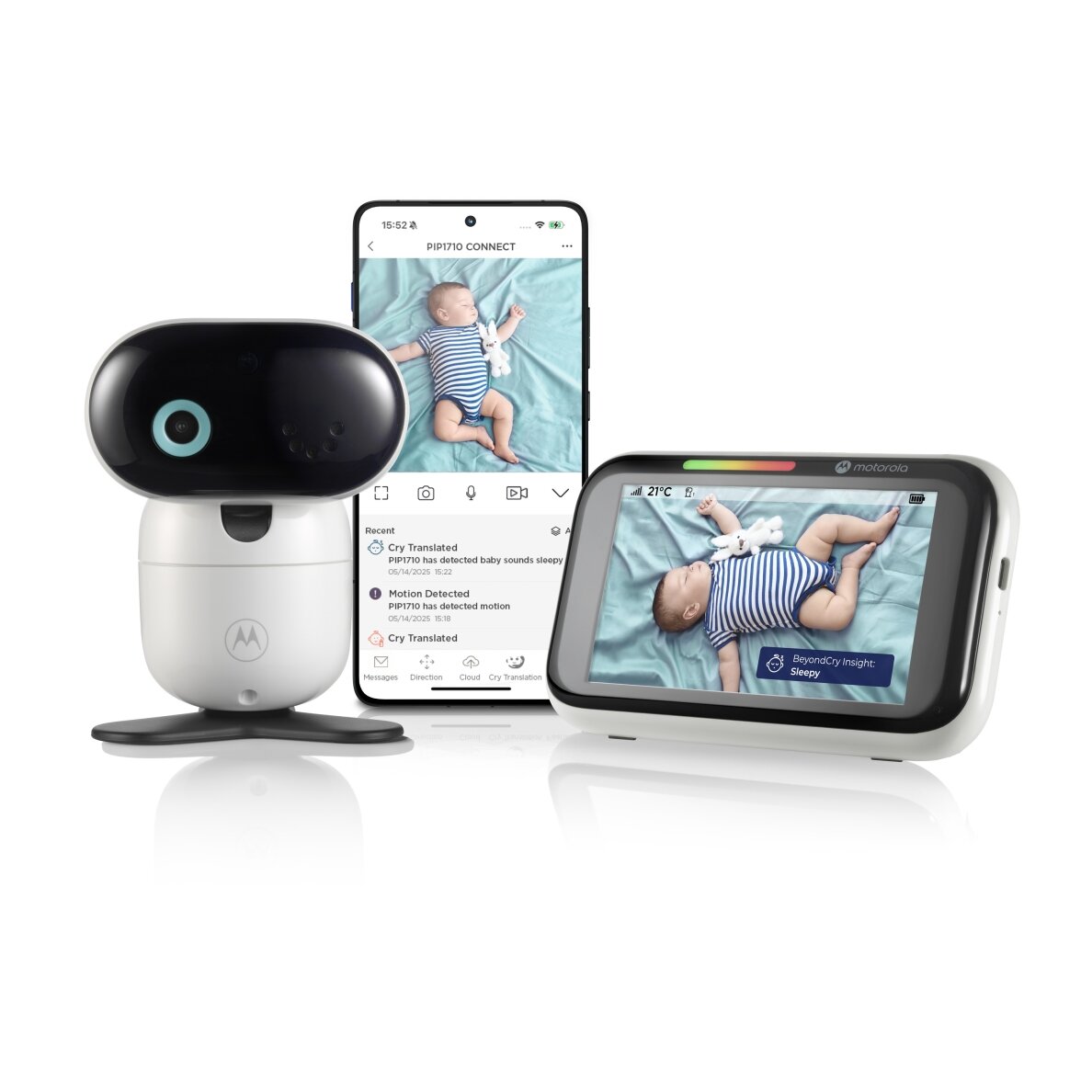 Motorola connect smart video monitor AI app wi-fi 5" PIP1710C 6 Motorola connect smart video monitor AI app wi-fi 5" PIP1710C 6