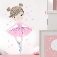 Pastelowe Love lipdukai sienoms rožinė balerina