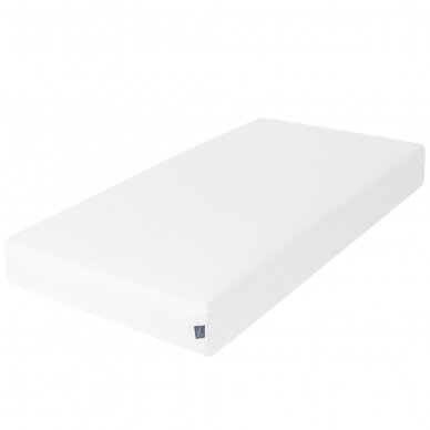 Jersey fitted sheet with elasticated edge (120x60) White