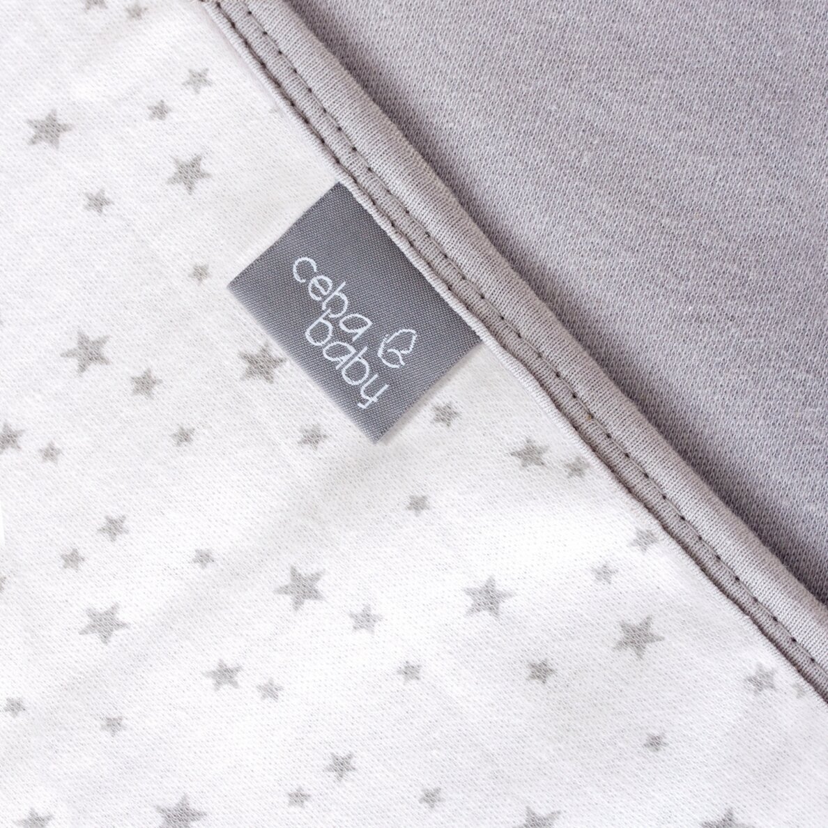 Ceba Baby Jersey Baby Blanket (90x100) Medium Stars & Grey 1 Ceba Baby Jersey Baby Blanket (90x100) Medium Stars & Grey 1