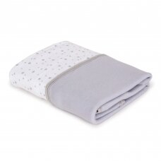 Ceba Baby Jersey Baby Blanket (90x100) Medium Stars & Grey Ceba Baby Jersey Baby Blanket (90x100) Medium Stars & Grey