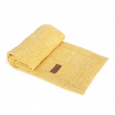 Knitted blanket (90x90) Check honey Knitted blanket (90x90) Check honey