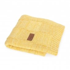 Knitted blanket (90x90) Check honey Knitted blanket (90x90) Check honey