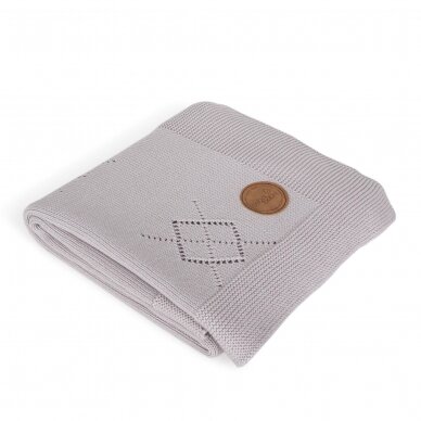 Knitted blanket (90x90) Diamonds navy blue (Kopija) Knitted blanket (90x90) Diamonds navy blue (Kopija)