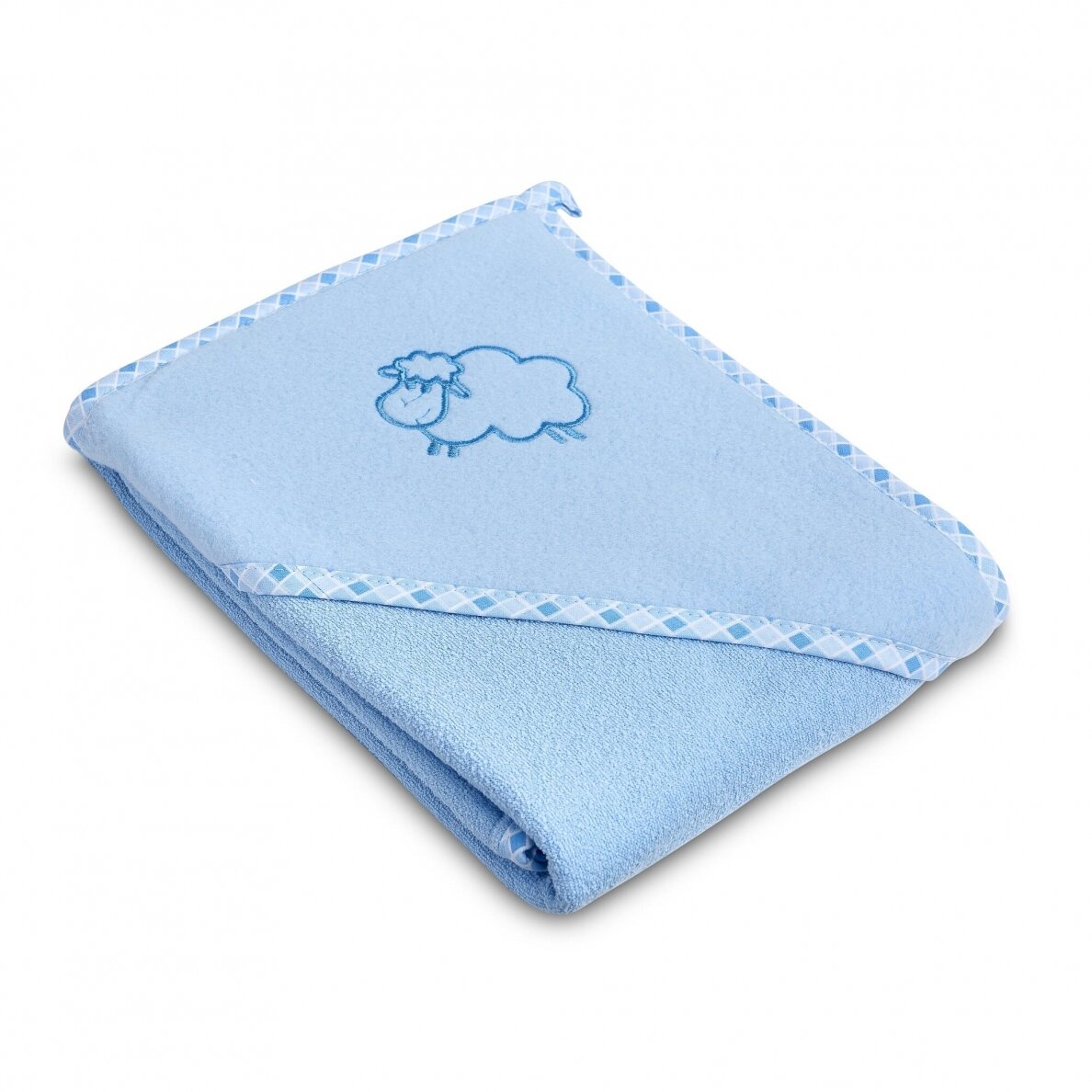 Lamb soft bath towel – blue, 80x80, 4153 Lamb soft bath towel – blue, 80x80, 4153