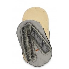Sensillo vokelis vežimėliui, ESKIMO, vilnonis, 100x46, pilkas, 8342 Sensillo vokelis vežimėliui, ESKIMO, vilnonis, 100x46, pilkas, 8342