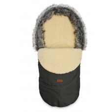 Sensillo vokelis vežimėliui, ESKIMO, vilnonis, 100x46, tamsiai pilkas, 8341 Sensillo vokelis vežimėliui, ESKIMO, vilnonis, 100x46, tamsiai pilkas, 8341