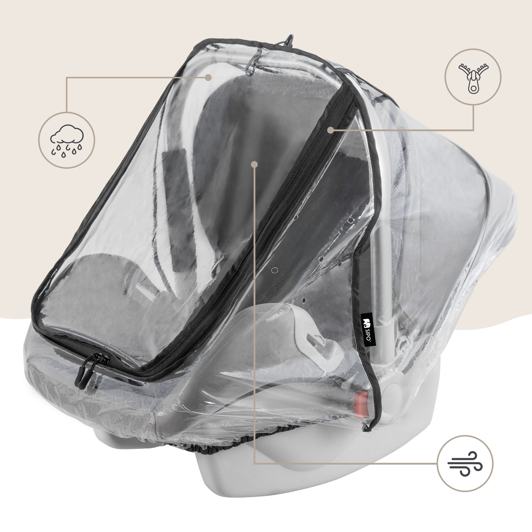 SIPO rain cover for cars eatSCA-08