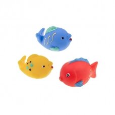 Tullo vonios žaislai be skilutės vandeniui, žuvytės, 3 vnt., 5-8 cm, 509